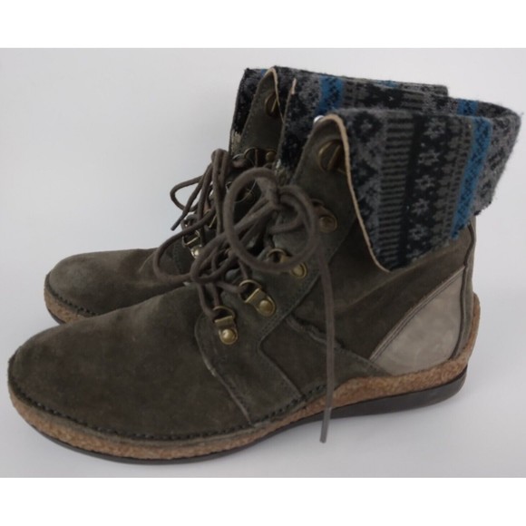 Propet Brown Leather Suede Ankle Boot WFV012S Womens Size 8 X(2E) - Picture 5 of 12